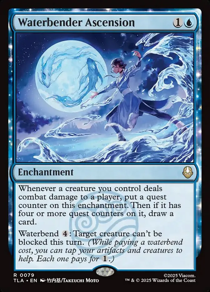 2025 Avatar: The Last Airbender Waterbender Ascension [Foil] rare #79 rare card image