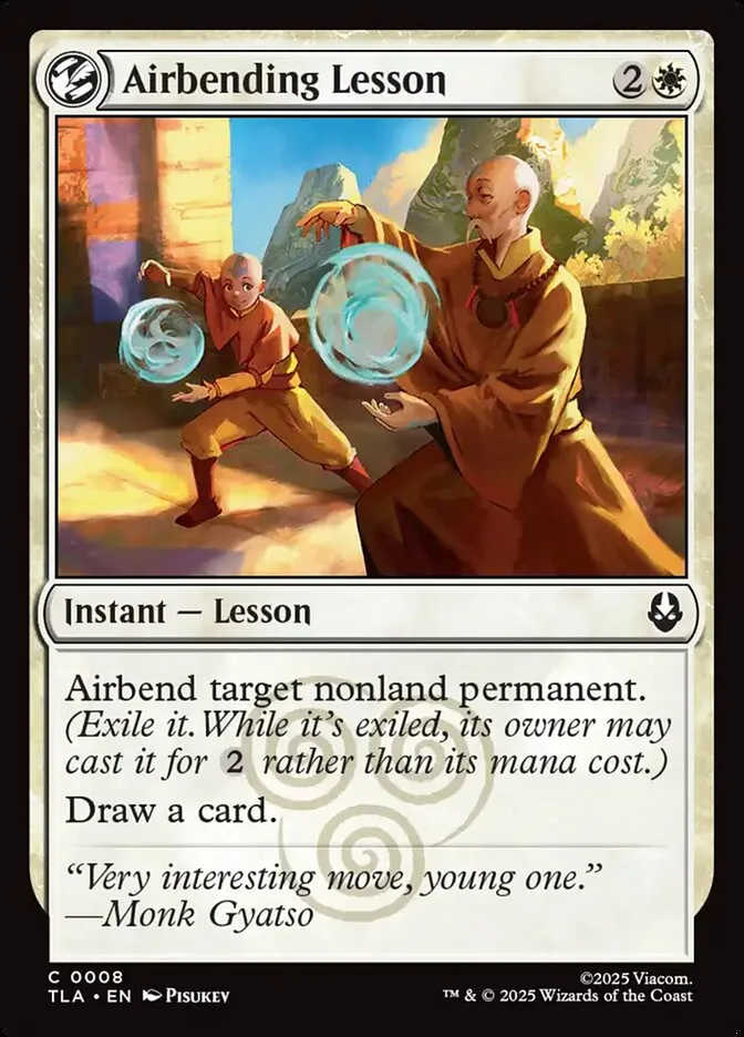 2025 Avatar: The Last Airbender Airbending Lesson [Foil] common #8 common card image