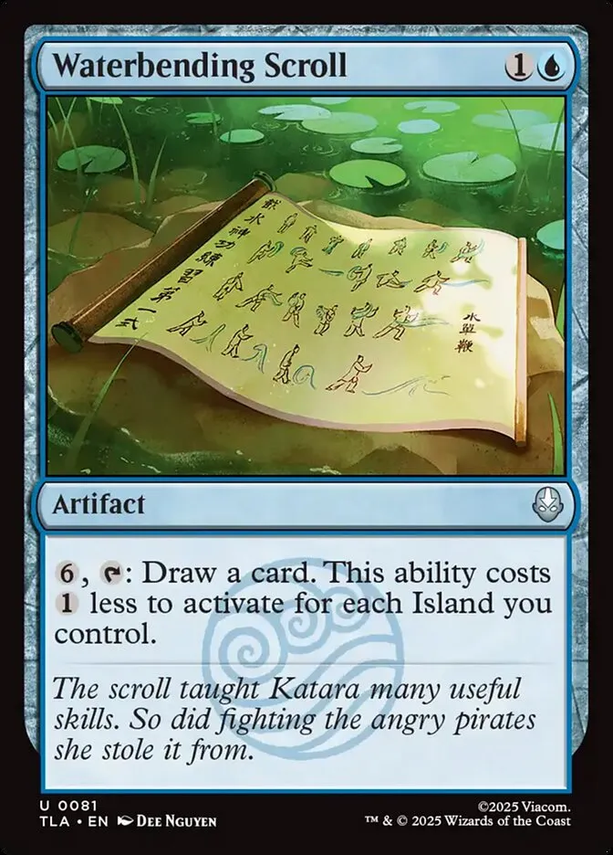 2025 Avatar: The Last Airbender Waterbending Scroll #81 uncommon card image