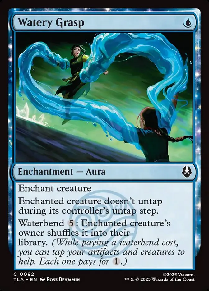 2025 Avatar: The Last Airbender Watery Grasp #82 common card image