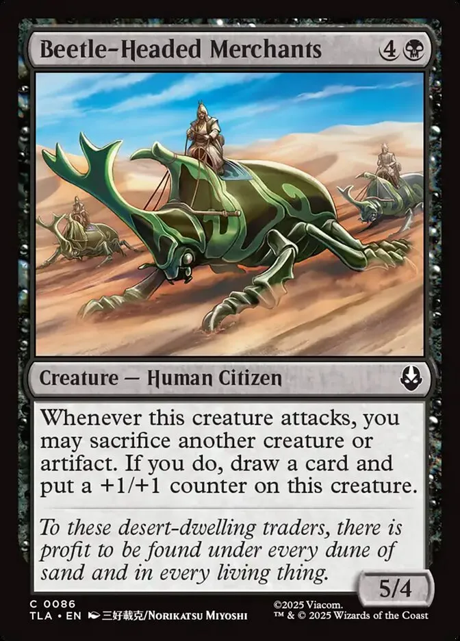 2025 Avatar: The Last Airbender Beetle-Headed Merchants #86 common card image
