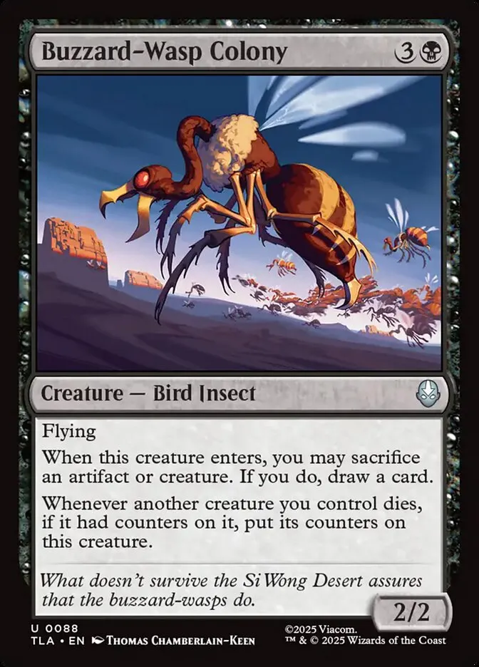 2025 Avatar: The Last Airbender Buzzard-Wasp Colony #88 uncommon card image