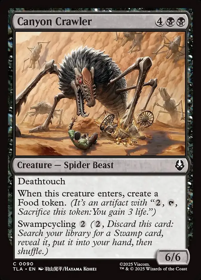 2025 Avatar: The Last Airbender Canyon Crawler #90 common card image