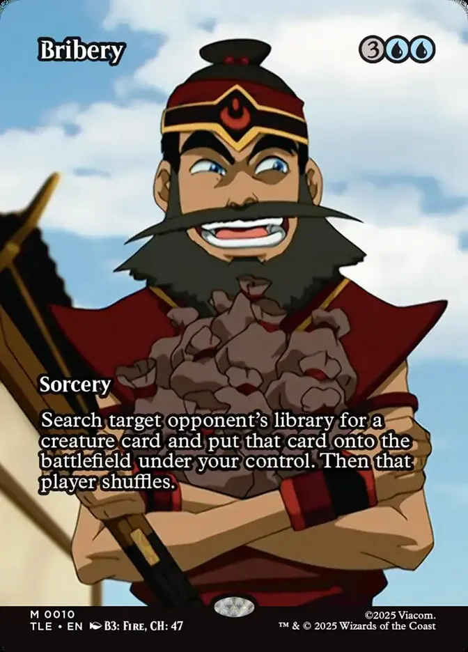 2025 Avatar: The Last Airbender Eternal Bribery mythic #10 mythic card image
