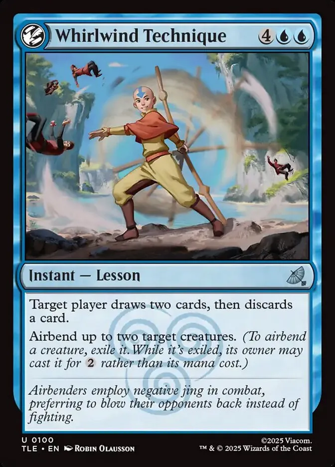 2025 Avatar: The Last Airbender Eternal Whirlwind Technique uncommon #100 uncommon card image