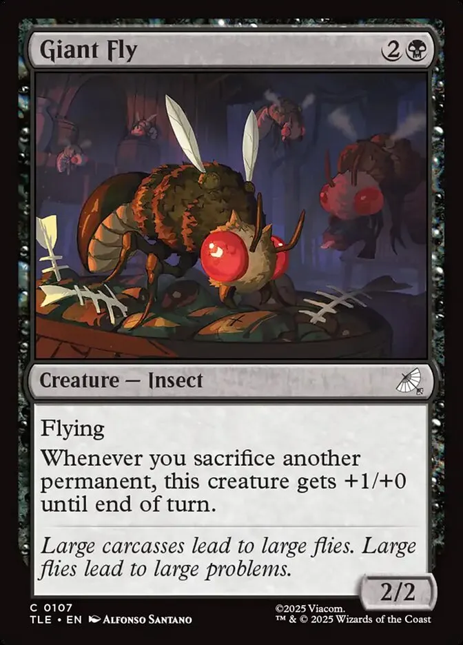2025 Avatar: The Last Airbender Eternal Giant Fly #107 common card image