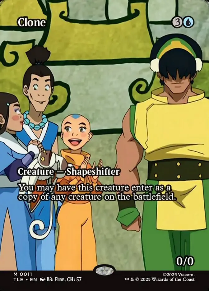 2025 Avatar: The Last Airbender Eternal Clone #11 mythic card image
