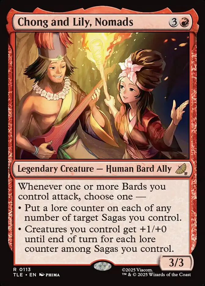 2025 Avatar: The Last Airbender Eternal Chong and Lily, Nomads #113 rare card image