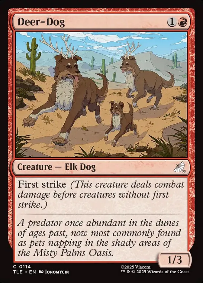 2025 Avatar: The Last Airbender Eternal Deer-Dog #114 common card image