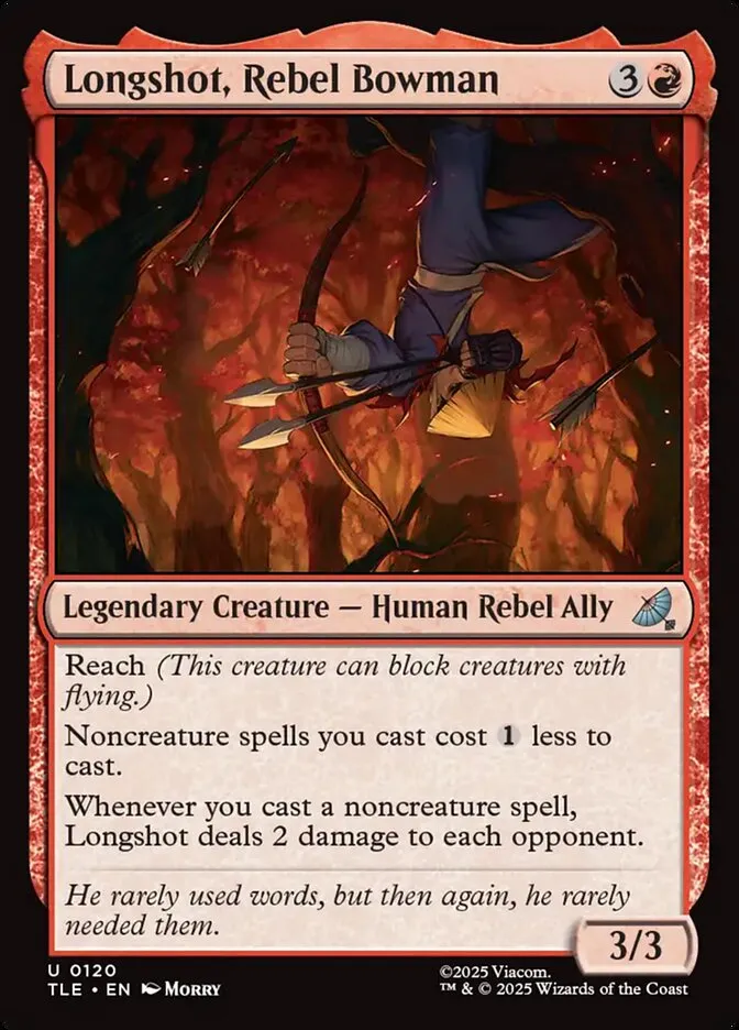 2025 Avatar: The Last Airbender Eternal Longshot, Rebel Bowman #120 uncommon card image