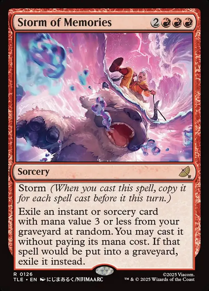 2025 Avatar: The Last Airbender Eternal Storm of Memories #126 rare card image