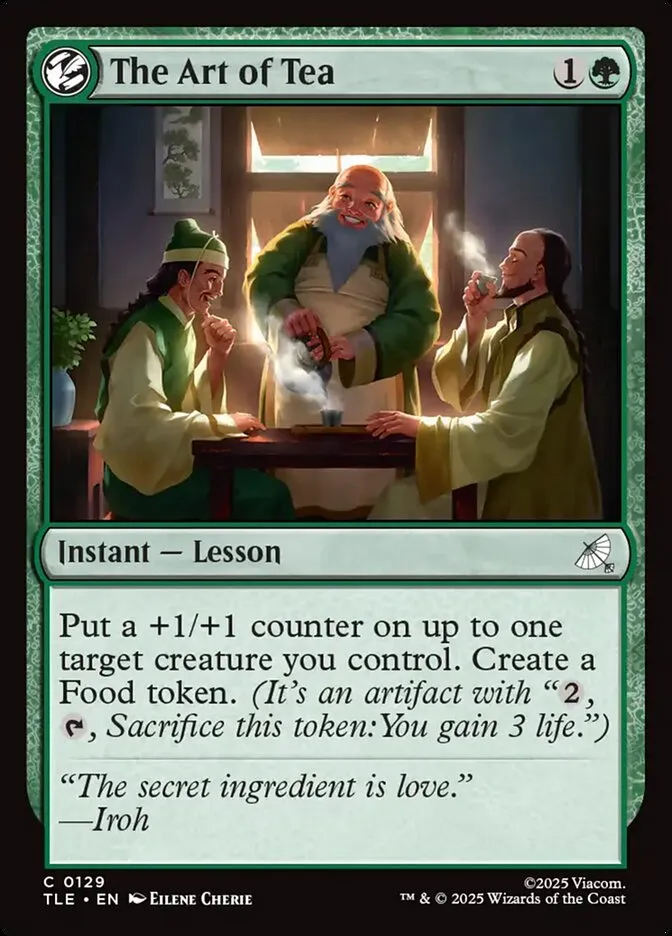 2025 Avatar: The Last Airbender Eternal The Art of Tea #129 common card image