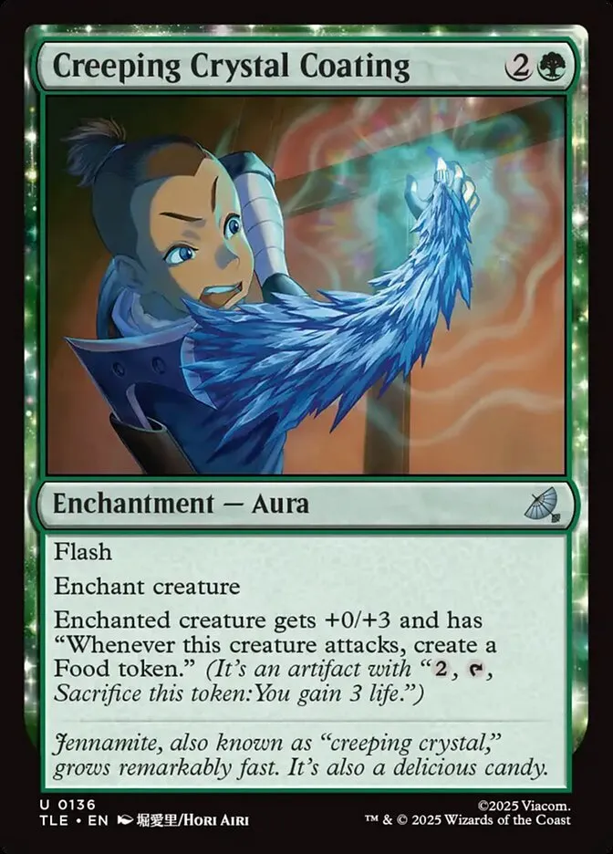 2025 Avatar: The Last Airbender Eternal Creeping Crystal Coating #136 uncommon card image