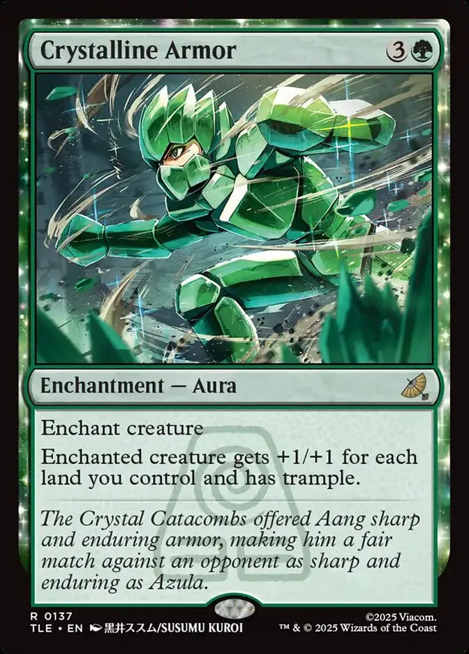 2025 Avatar: The Last Airbender Eternal Crystalline Armor #137 rare card image