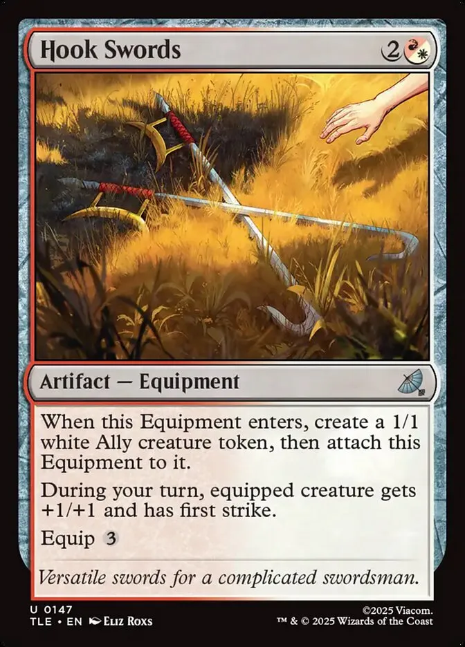 2025 Avatar: The Last Airbender Eternal Hook Swords #147 uncommon card image