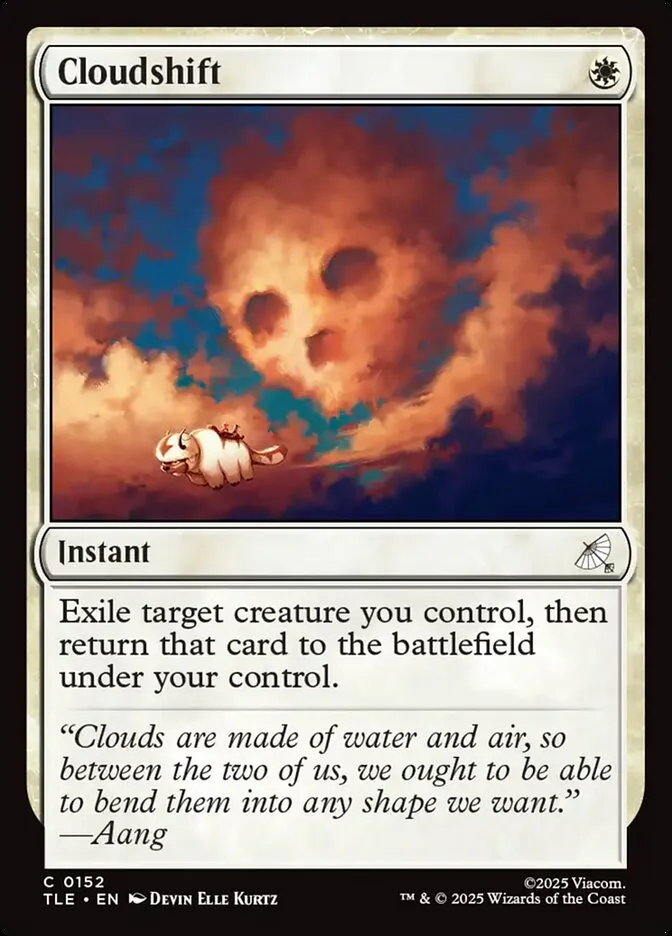 2025 Avatar: The Last Airbender Eternal Cloudshift common #152 common card image