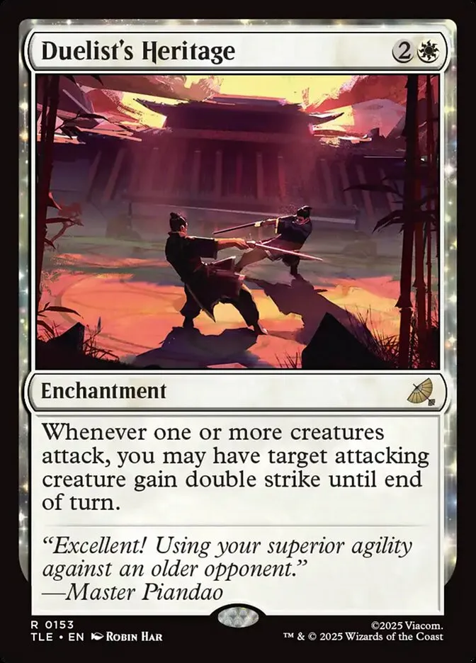 2025 Avatar: The Last Airbender Eternal Duelist's Heritage #153 rare card image
