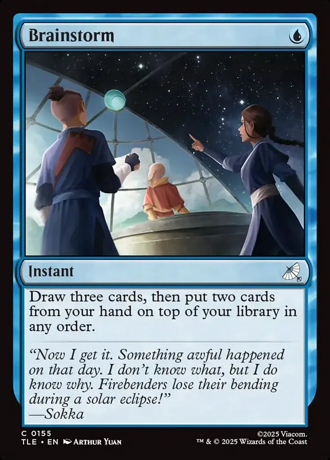 2025 Avatar: The Last Airbender Eternal Brainstorm #155 common card image