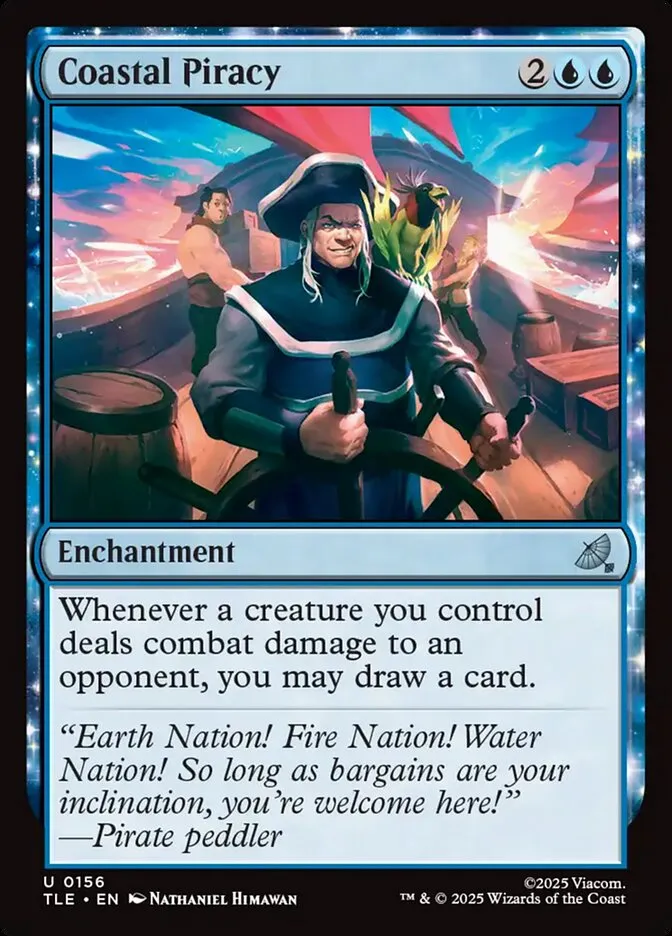 2025 Avatar: The Last Airbender Eternal Coastal Piracy #156 uncommon card image