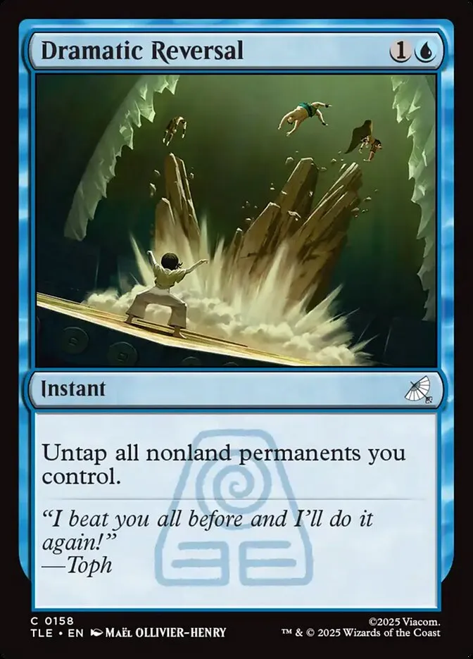 2025 Avatar: The Last Airbender Eternal Dramatic Reversal #158 common card image