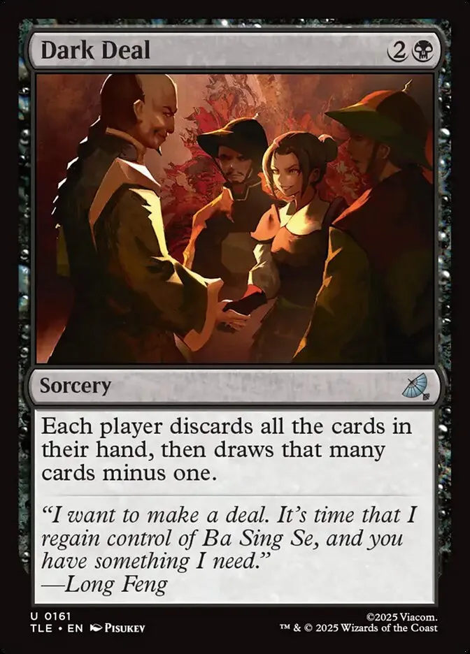 2025 Avatar: The Last Airbender Eternal Dark Deal #161 uncommon card image