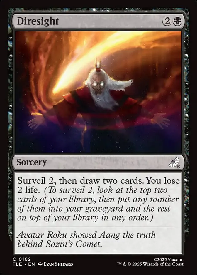 2025 Avatar: The Last Airbender Eternal Diresight #162 common card image