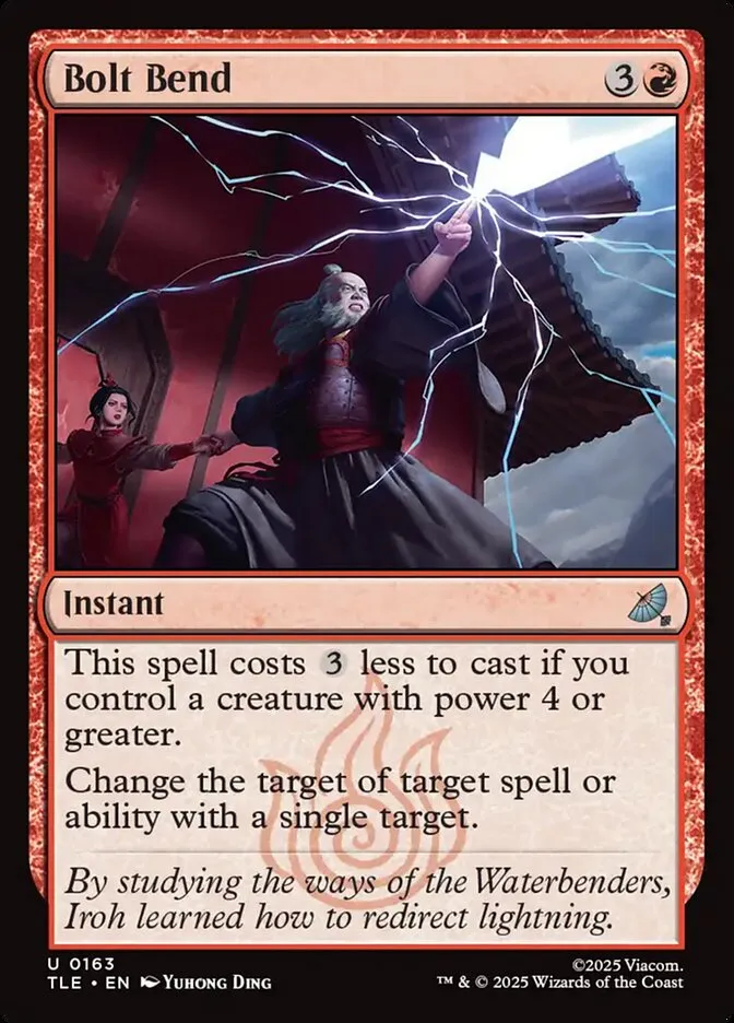 2025 Avatar: The Last Airbender Eternal Bolt Bend #163 uncommon card image