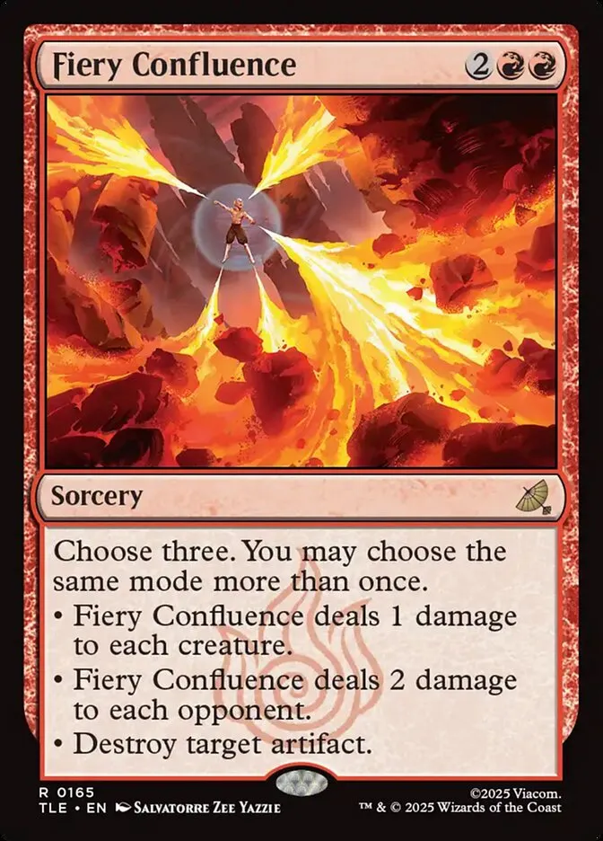 2025 Avatar: The Last Airbender Eternal Fiery Confluence #165 rare card image