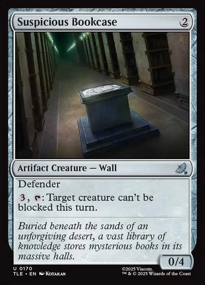 2025 Avatar: The Last Airbender Eternal Suspicious Bookcase #170 uncommon card image