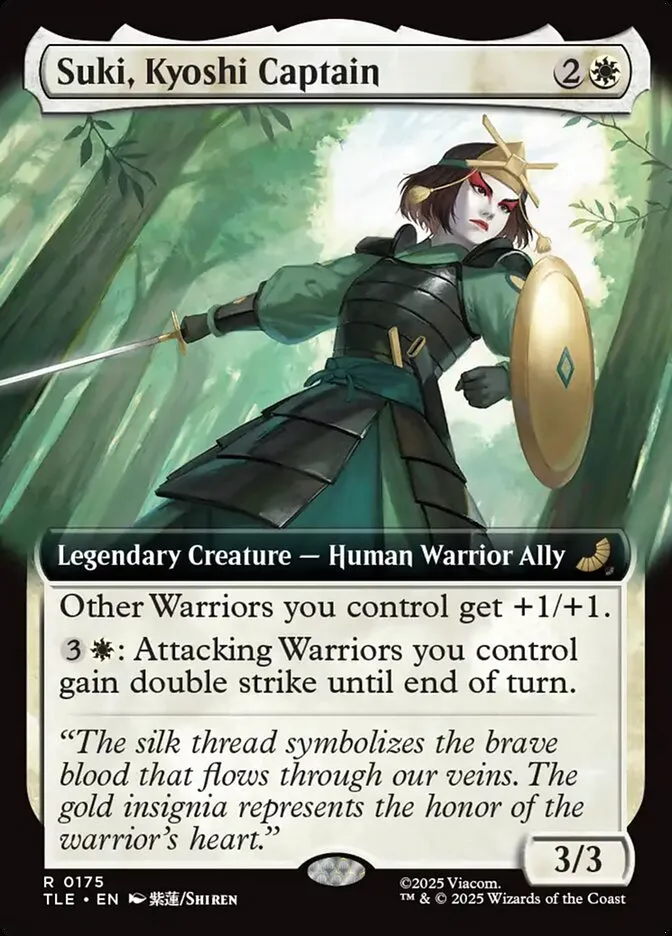 2025 Avatar: The Last Airbender Eternal Suki, Kyoshi Captain #175 rare card image