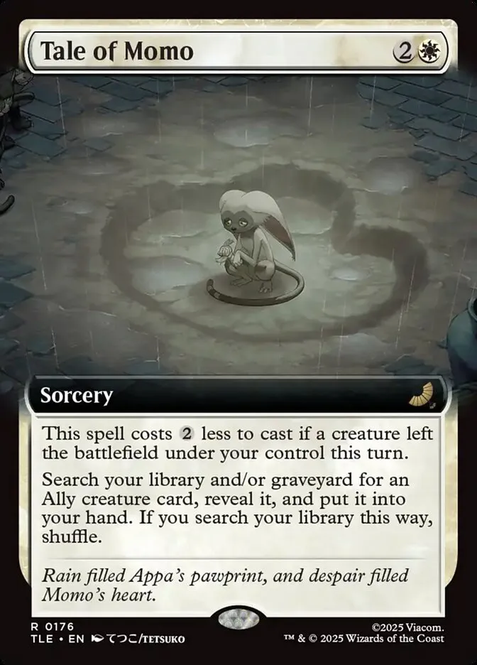 2025 Avatar: The Last Airbender Eternal Tale of Momo #176 rare card image