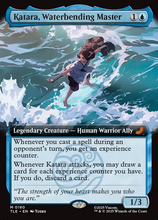 2025 Avatar: The Last Airbender Eternal Katara, Waterbending Master #180 mythic card image