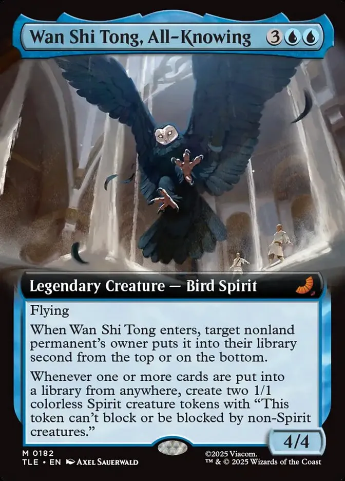 2025 Avatar: The Last Airbender Eternal Wan Shi Tong, All-Knowing #182 mythic card image