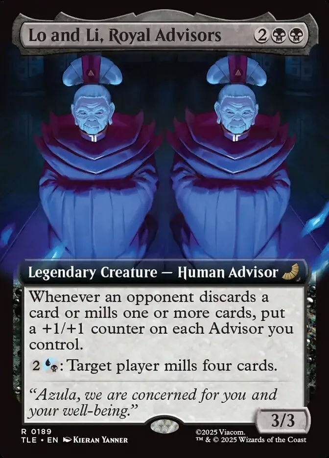 2025 Avatar: The Last Airbender Eternal Lo and Li, Royal Advisors #189 rare card image