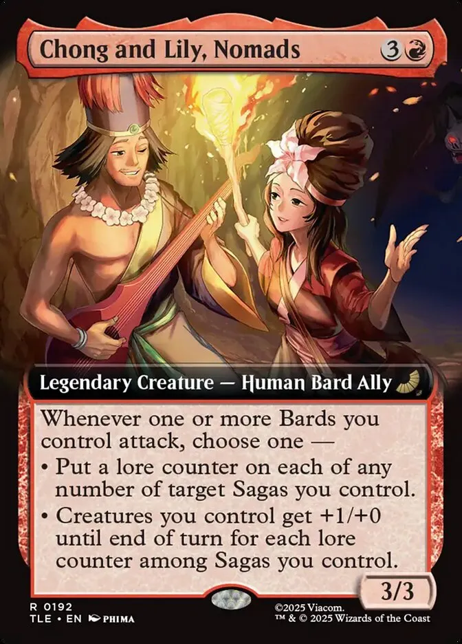 2025 Avatar: The Last Airbender Eternal Chong and Lily, Nomads #192 rare card image