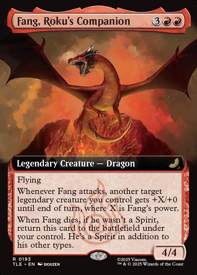 2025 Avatar: The Last Airbender Eternal Fang, Roku's Companion #193 rare card image