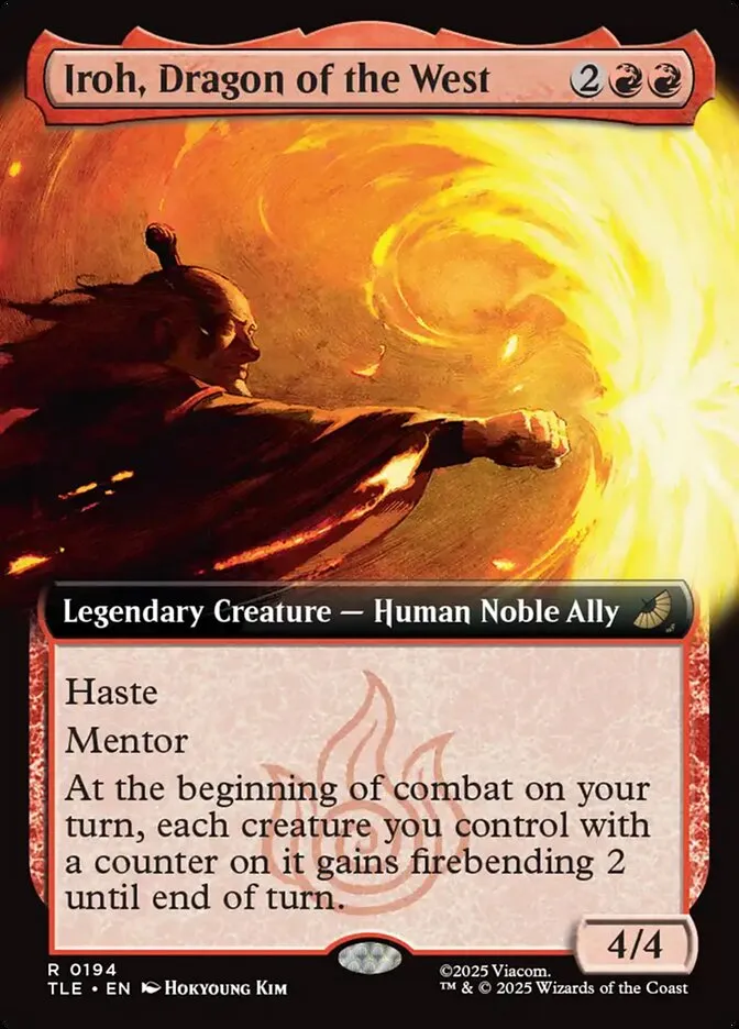 2025 Avatar: The Last Airbender Eternal Iroh, Dragon of the West #194 rare card image
