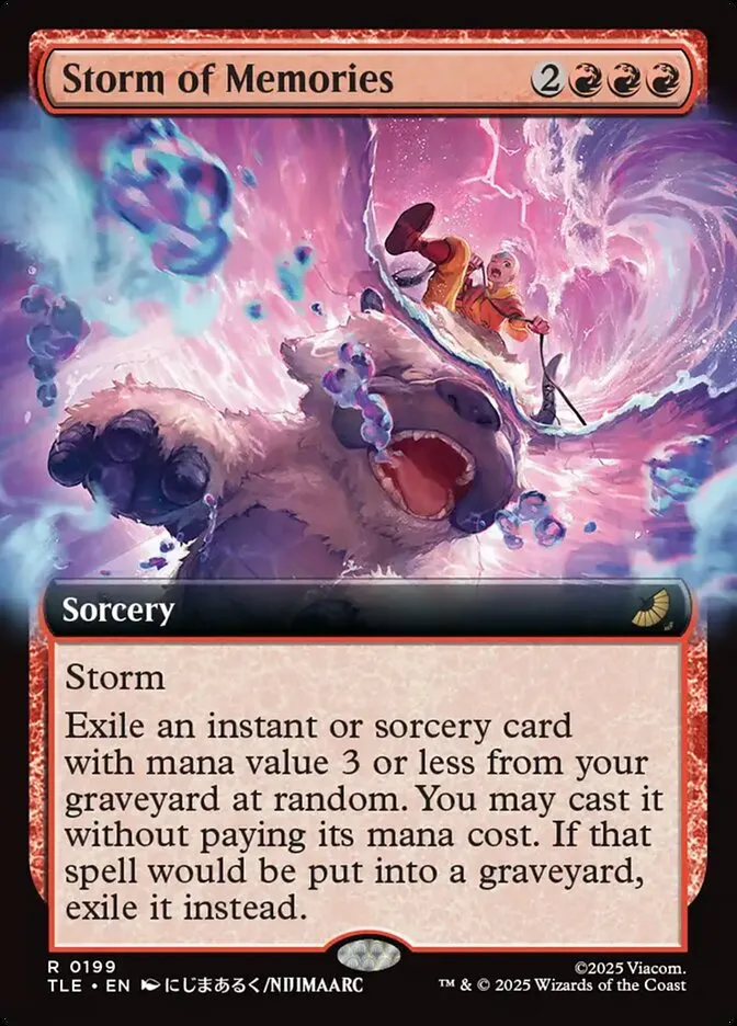 2025 Avatar: The Last Airbender Eternal Storm of Memories #199 rare card image