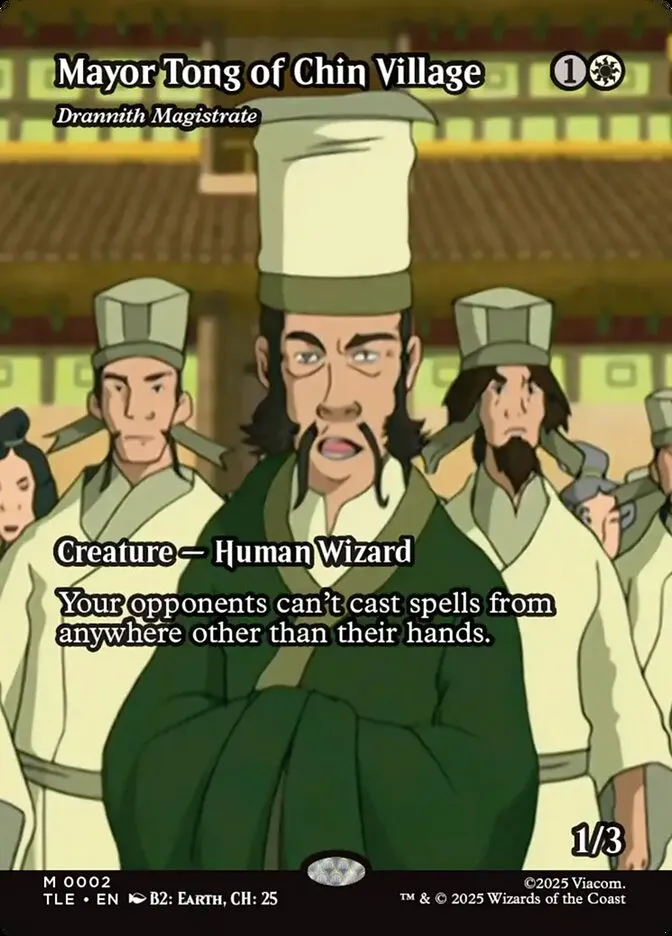 2025 Avatar: The Last Airbender Eternal Drannith Magistrate #2 mythic card image