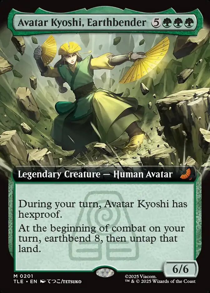 2025 Avatar: The Last Airbender Eternal Avatar Kyoshi, Earthbender #201 mythic card image