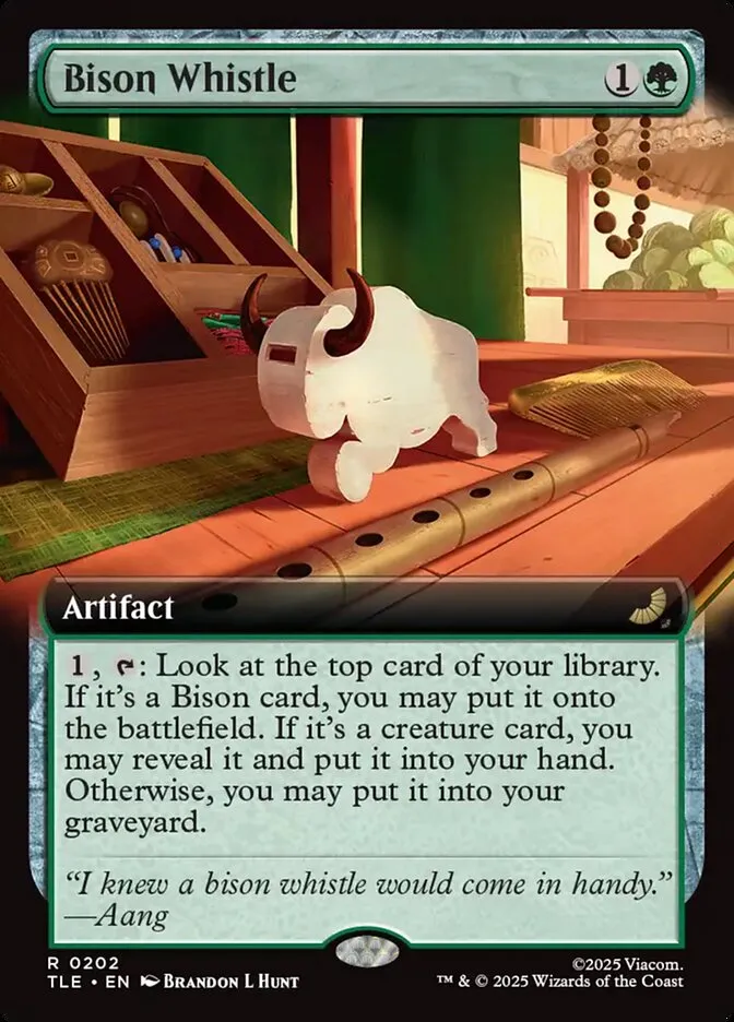 2025 Avatar: The Last Airbender Eternal Bison Whistle #202 rare card image