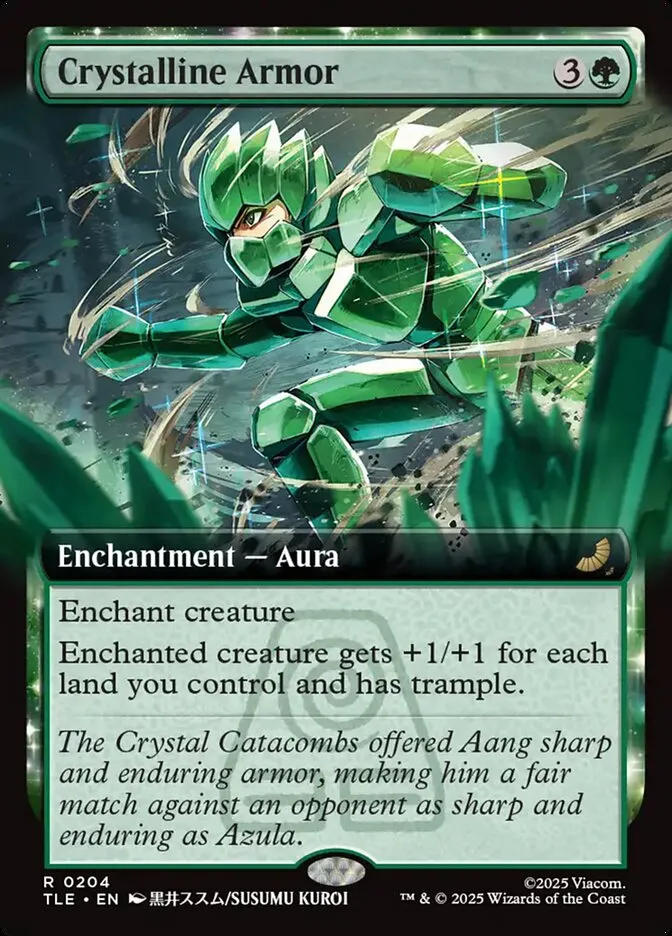 2025 Avatar: The Last Airbender Eternal Crystalline Armor #204 rare card image