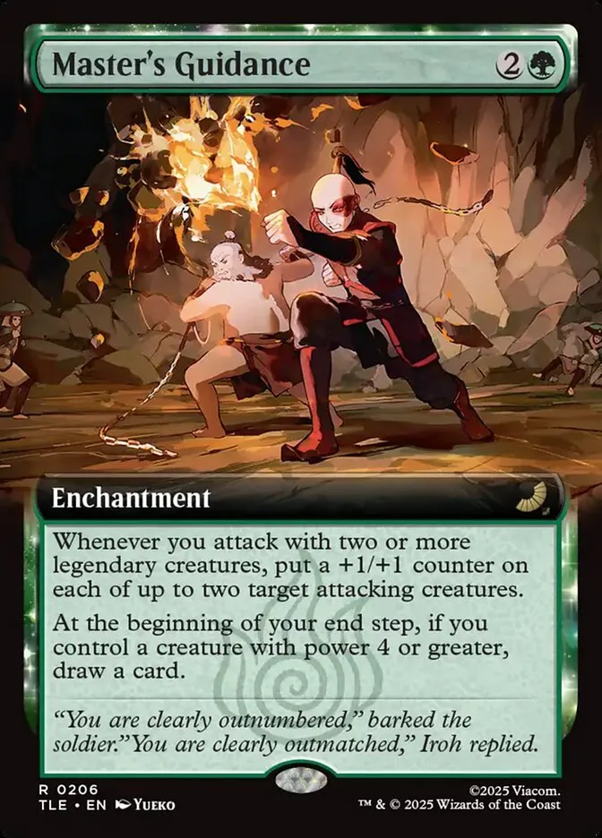 2025 Avatar: The Last Airbender Eternal Master's Guidance #206 rare card image