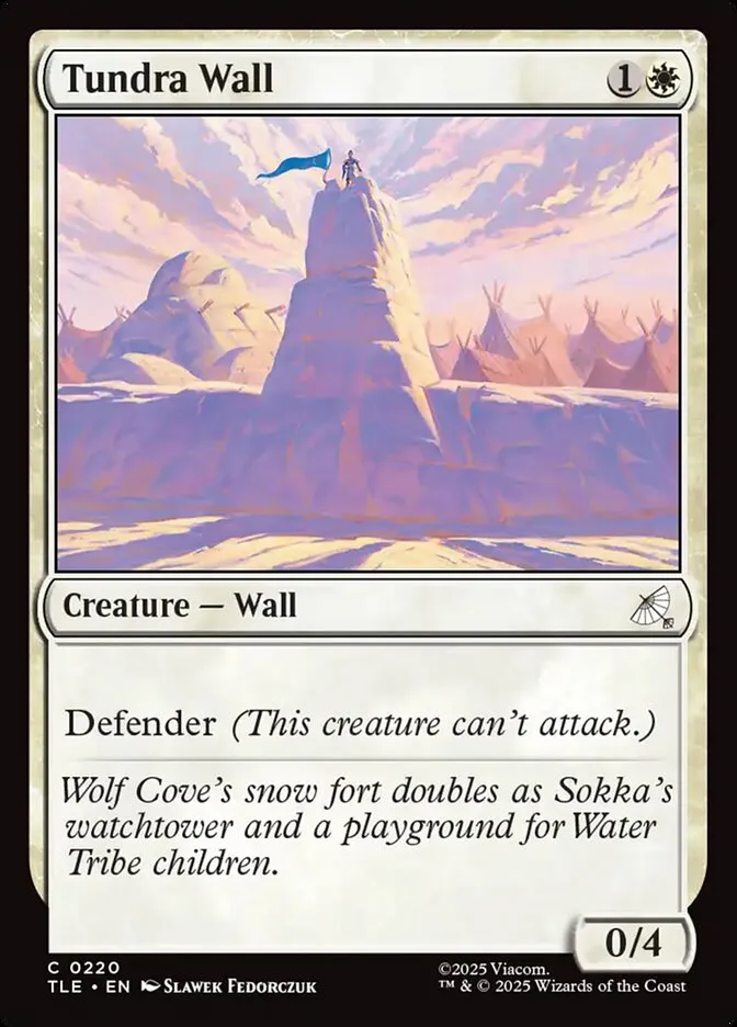 2025 Avatar: The Last Airbender Eternal Tundra Wall #220 common card image