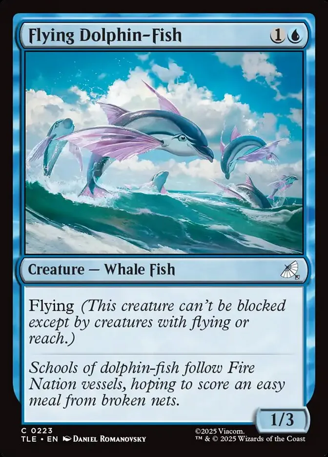 2025 Avatar: The Last Airbender Eternal Flying Dolphin-Fish #223 common card image