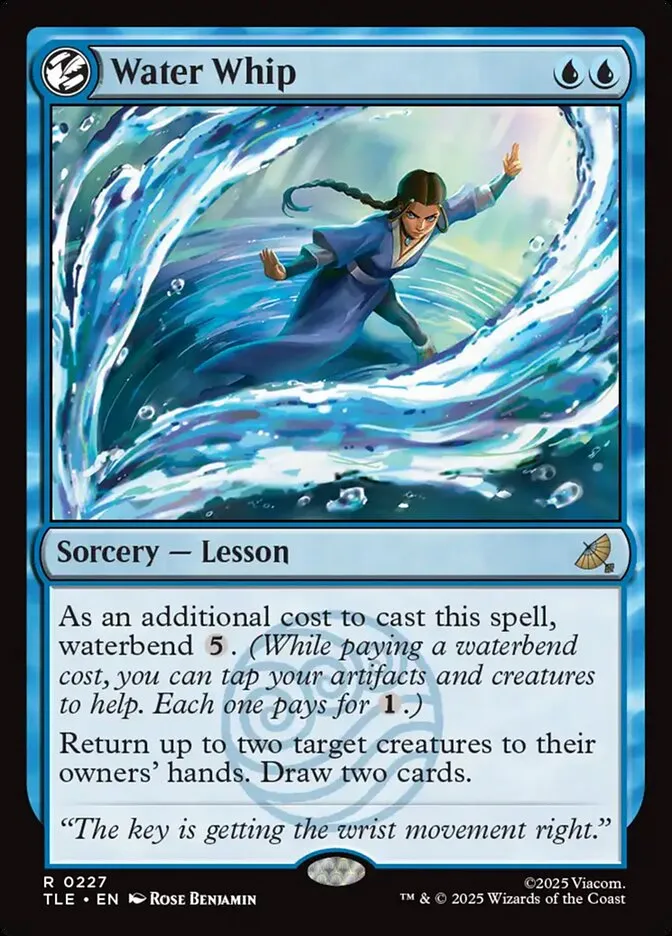 2025 Avatar: The Last Airbender Eternal Water Whip #227 rare card image
