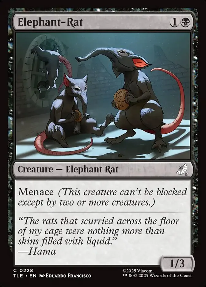 2025 Avatar: The Last Airbender Eternal Elephant-Rat #228 common card image