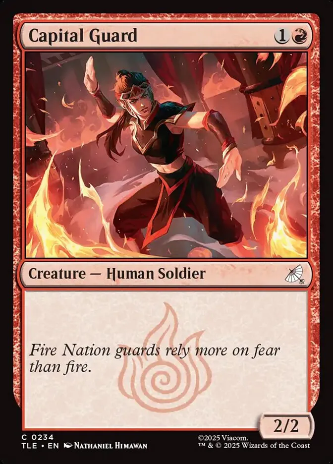 2025 Avatar: The Last Airbender Eternal Capital Guard #234 common card image