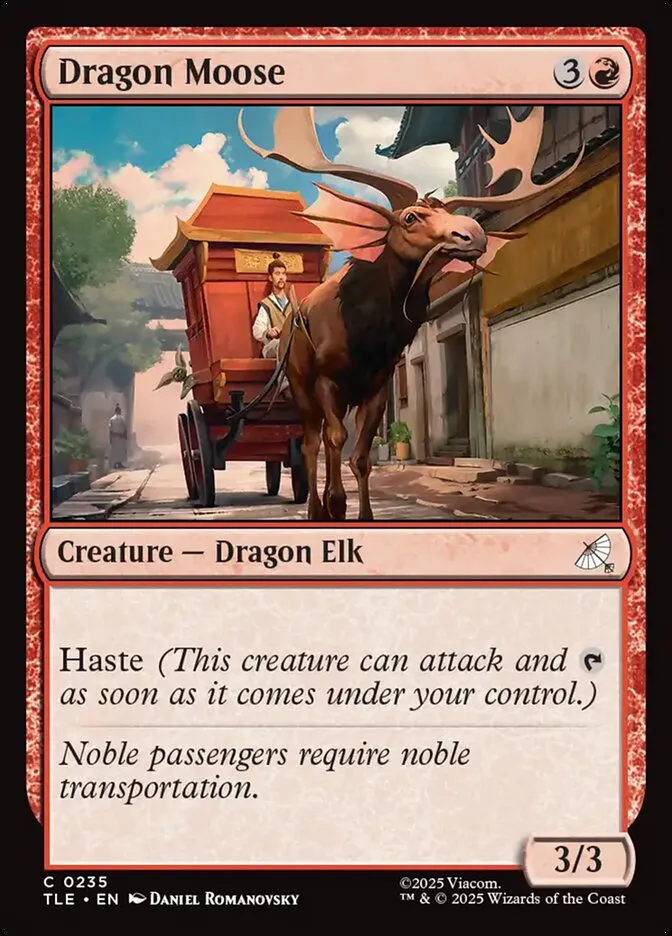 2025 Avatar: The Last Airbender Eternal Dragon Moose #235 common card image