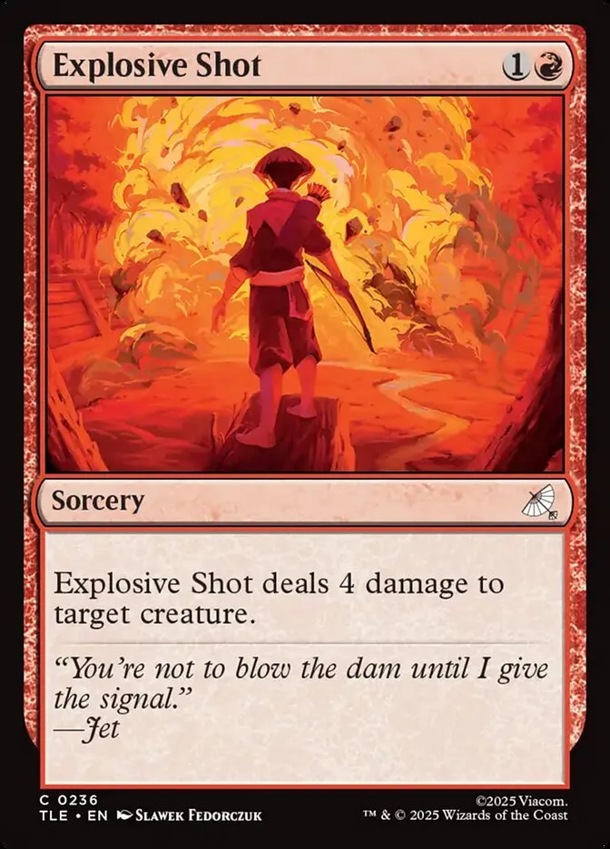 2025 Avatar: The Last Airbender Eternal Explosive Shot #236 common card image